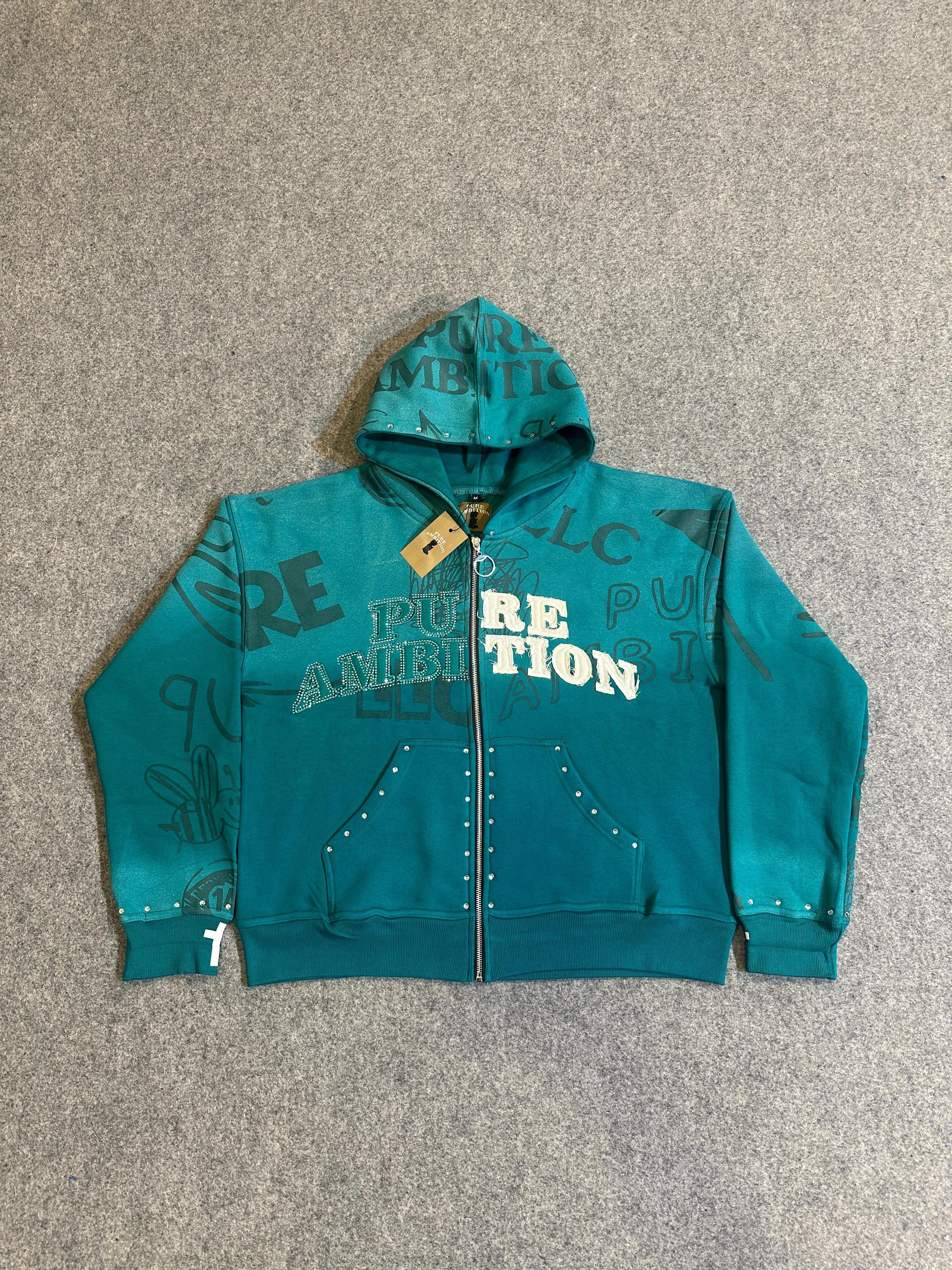 PURE AMBITION FULL ZIP UP HOODIE